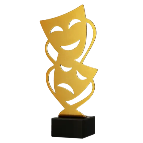 Statuetka metalowa Maski Teatralne ML-THE Statuetka metalowa Maski Teatralne ML-THE