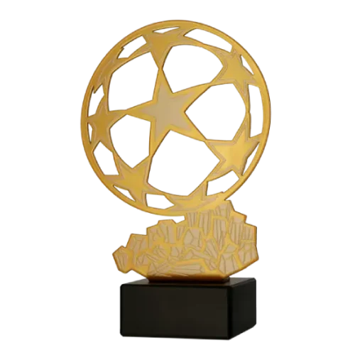 Statuetka metalowa Liga Mistrzów MLV-SOC2