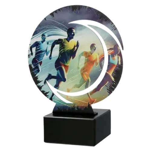 Statuetka metalowa Wyścig Biegaczy WR-RUN