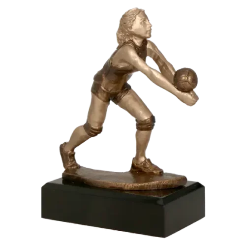 Statuetka odlewana Siatkarka RFST2016 wykonana z żywicy