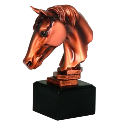 Statuetka odlewana Głowa konia RFST2060 wykonana z żywicy
