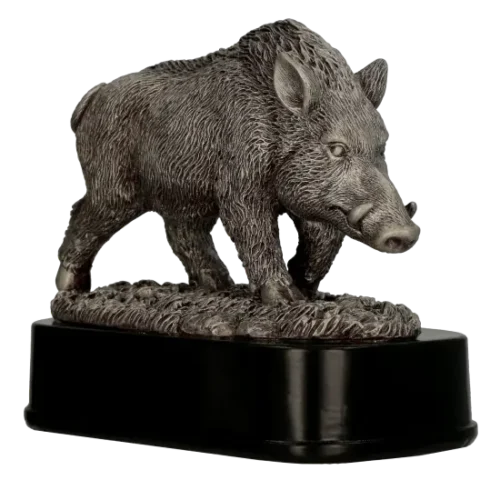 Statuetka odlewana Dzik RFST3016 wykonana z żywicy