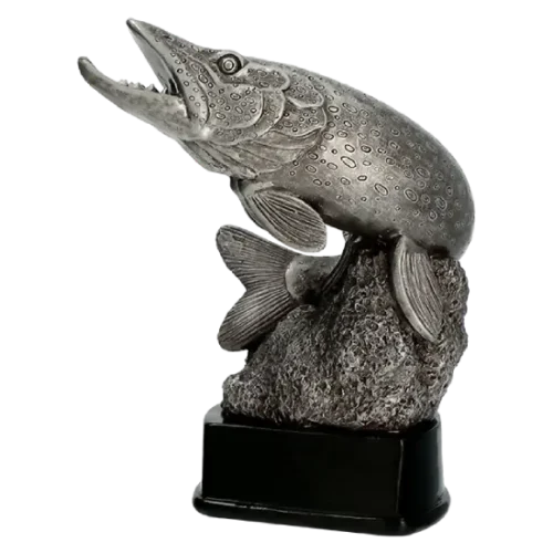Statuetka odlewana Szczupak RFST3022 wykonana z żywicy
