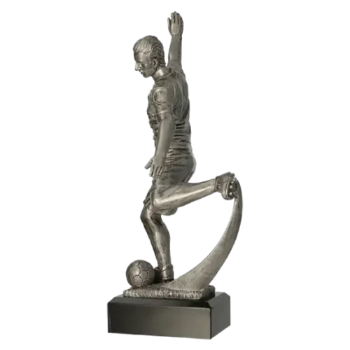 Statuetka odlewana Piłkarz RFST3029 Statuetka odlewana Piłkarz RFST3029 wykonana z żywicy