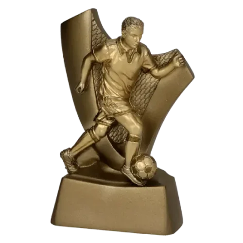 Statuetka odlewana Piłkarz w Akcji RP4011 Statuetka odlewana Piłkarz w Akcji RP4011 wykonana z żywicy