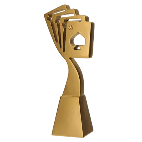 Statuetka odlewana Karty do gry RP5020-23 wykonana z żywicy