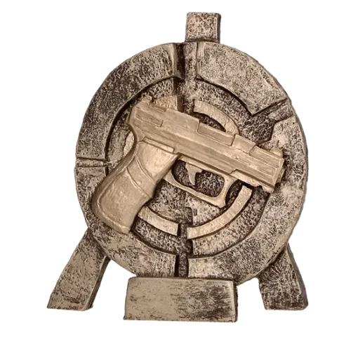 Statuetka odlewana Pistolet RTY2065 wykonana z żywicy