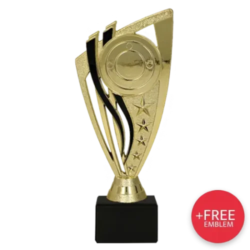 Kunststofftrophäe F258_G_BK