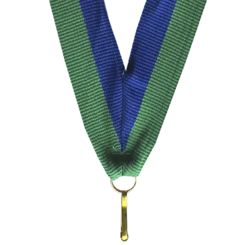 Wstążka V2-BL/GN 22 mm w kolorze niebiesko-zielonym