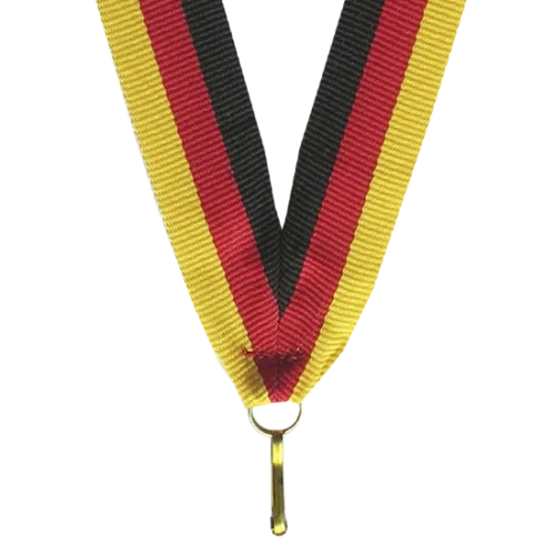Wstążka V8-BK/R/Y 11 mm w kolorze czarno-czerwono-żółtym