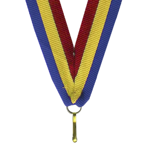 Wstążka V8-R/Y/BL 11 mm w kolorze czerwono-żółto-niebieskim