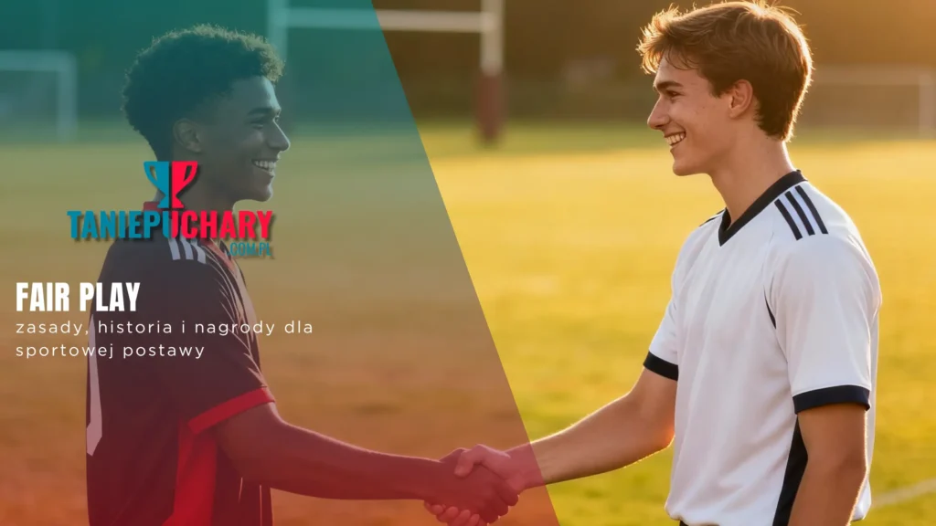 Piłkarze uściskają dłonie w geście fair play