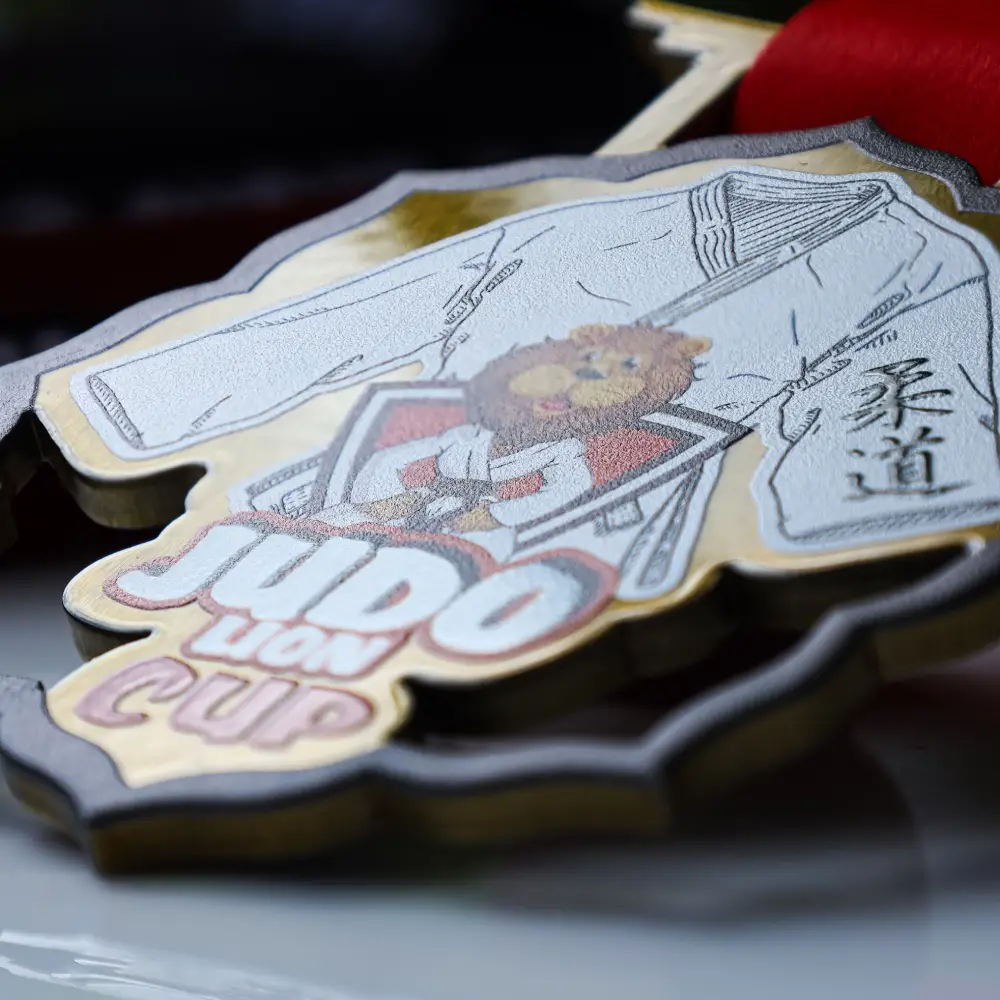 detal medalu medal Judo Lion Cup